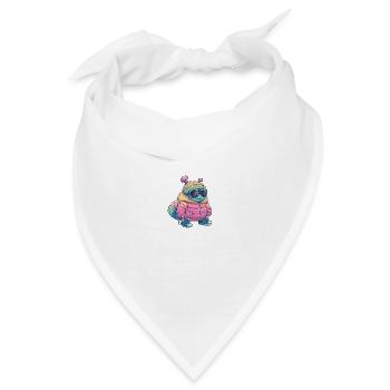 Wurm Winter - Bandana - Weiß - Vorne