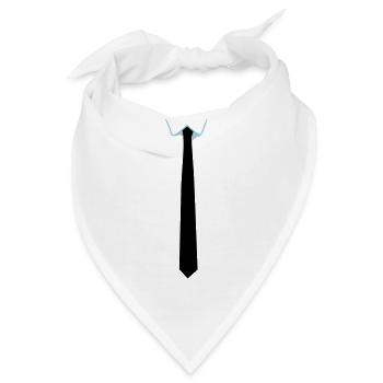 Stropdas - krawatte - Bandana - Weiß - Vorne
