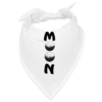 MOON MOON MOND - Bandana - Weiß - Vorne