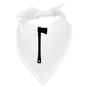Axt - Bandana - Weiß - Vorne