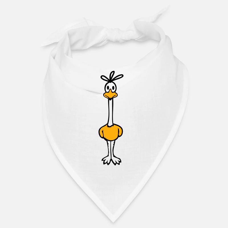 Road runner coucou oiseau drôle long cou se tient Bandana