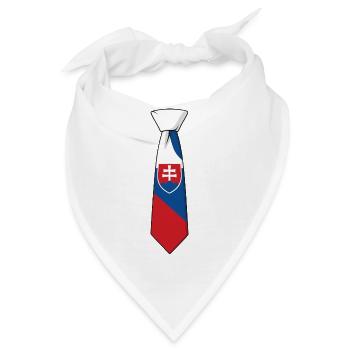 Slovenia Tie – Flaggendesign - Bandana - Weiß - Vorne
