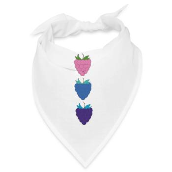 himbeeren dreifarbig - Bandana - Weiß - Vorne