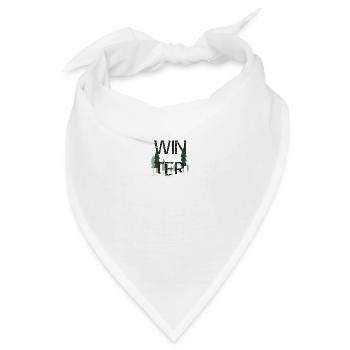 Winterlandschaft - Bandana - Weiß - Vorne
