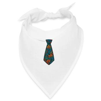 Krawatte - Bandana - Weiß - Vorne