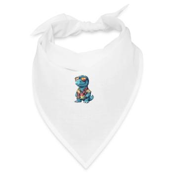 Dinosaurier brontosaurus Sommer - Bandana - Weiß - Vorne