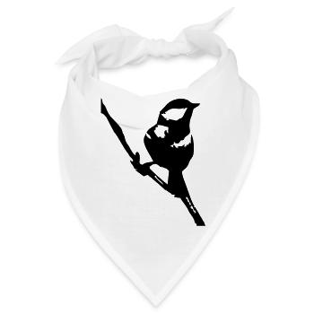 Der Spatz - Bandana - Weiß - Vorne