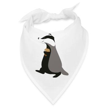 Dachs - Bandana - Weiß - Vorne