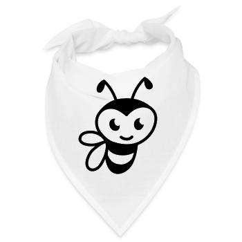 Sweet Bee - Bandana - Weiß - Vorne