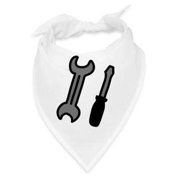 Werkzeuge - Bandana - Weiß - Vorne