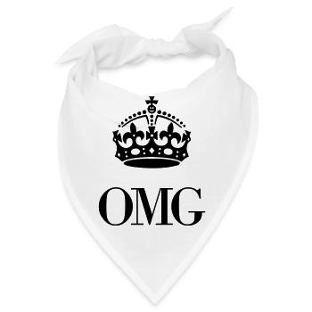 OMG Krone - Bandana - Weiß - Vorne