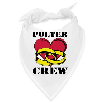 Junggesellenabschied , Polter Crew , JGA (25) - Bandana - Weiß - Vorne