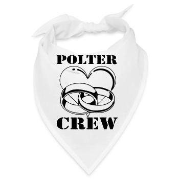 Junggesellenabschied , JGA Polter Crew (25) - Bandana - Weiß - Vorne