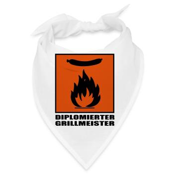 GRILLMEISTER - Bandana - Weiß - Vorne
