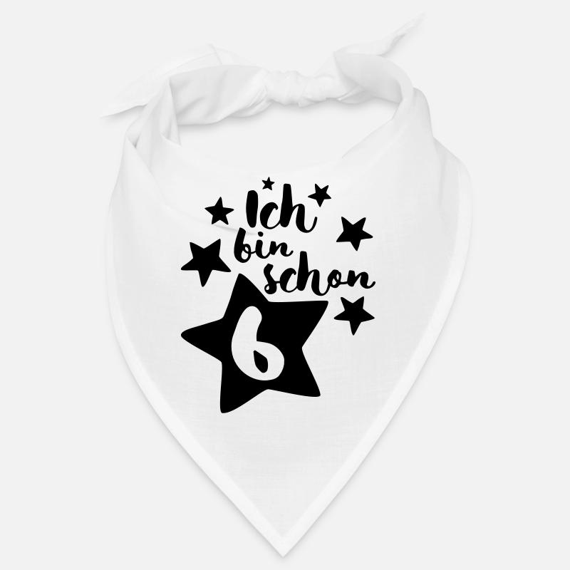 Ich bin schon Sechs! - Bandana - Weiß