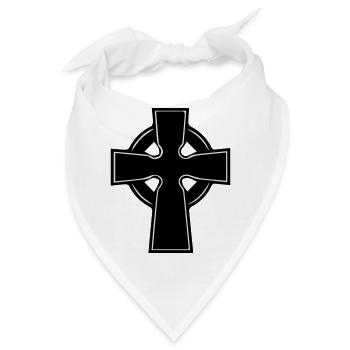celtic_cross - Bandana - Weiß - Vorne