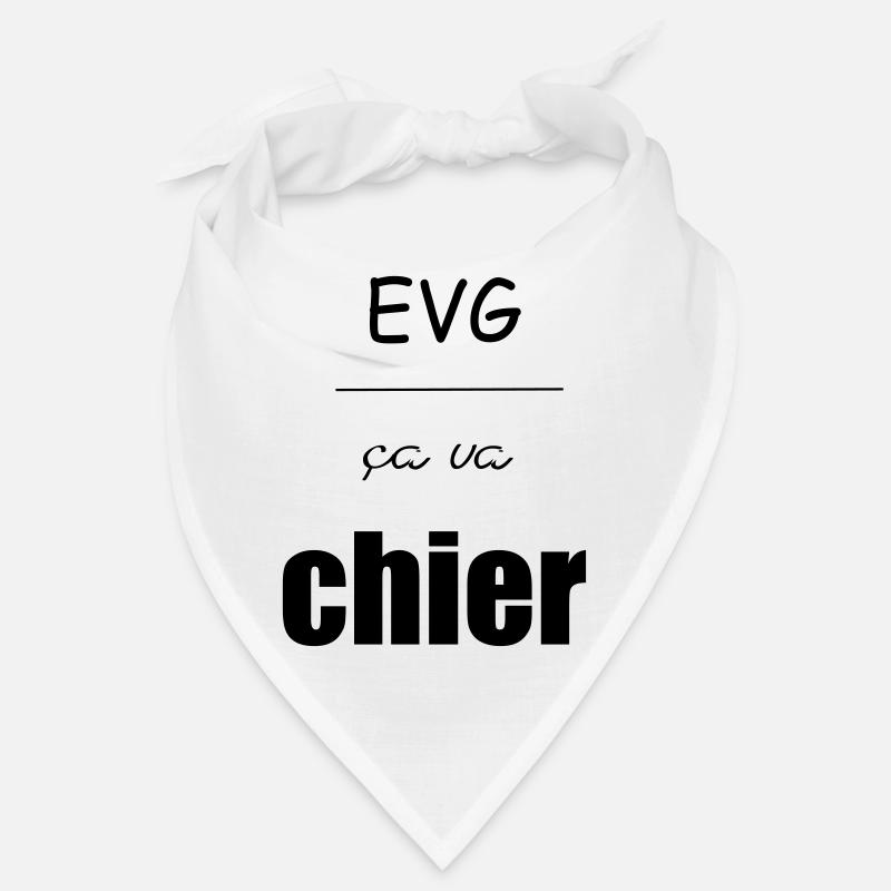 EVG ca va chier - Bandana - blanc