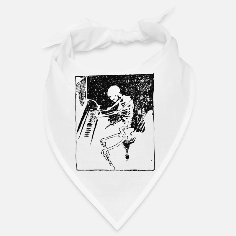 piano, squelette Bandana