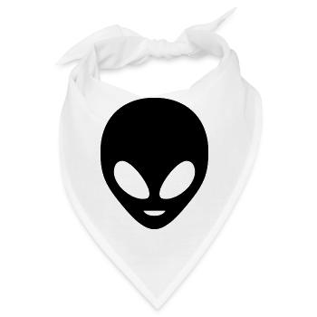 Alien - Bandana - Weiß - Vorne