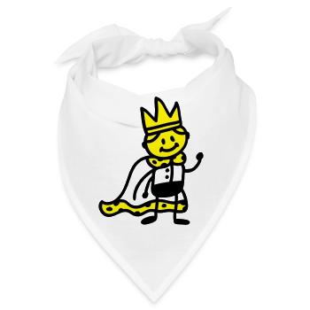kleiner König - Bandana - Weiß - Vorne