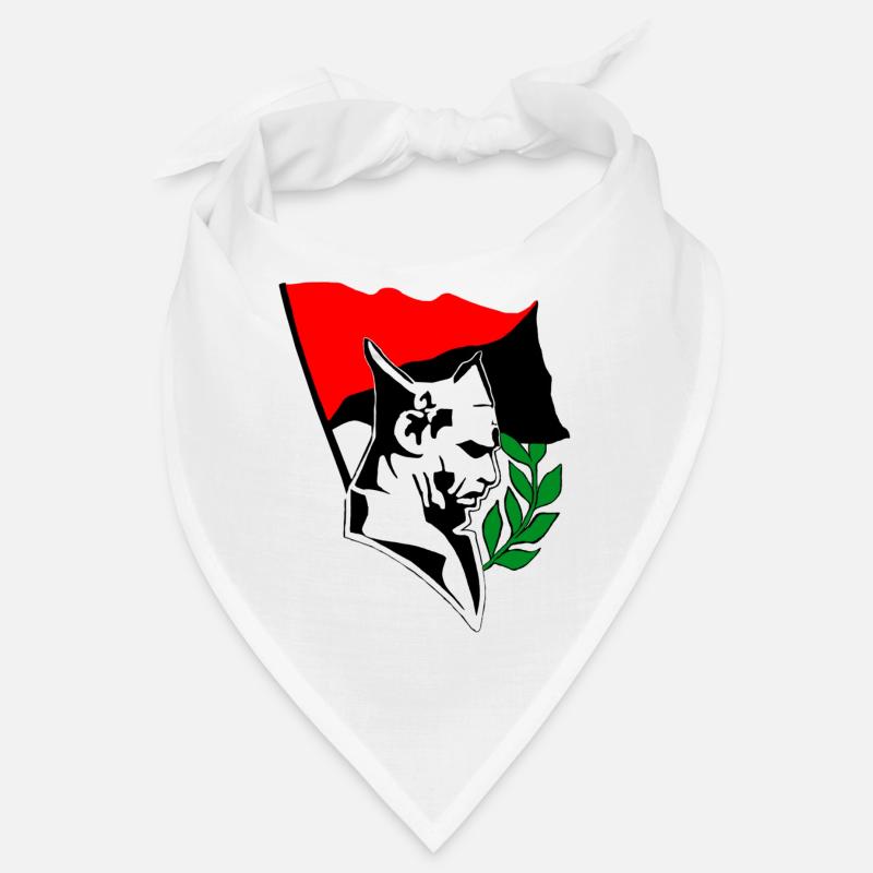 Durruti - Anarchy Flag - Bandana - Weiß