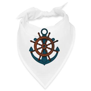 paddle boat sail boat ruderboot segelboot67 - Bandana - Weiß - Vorne