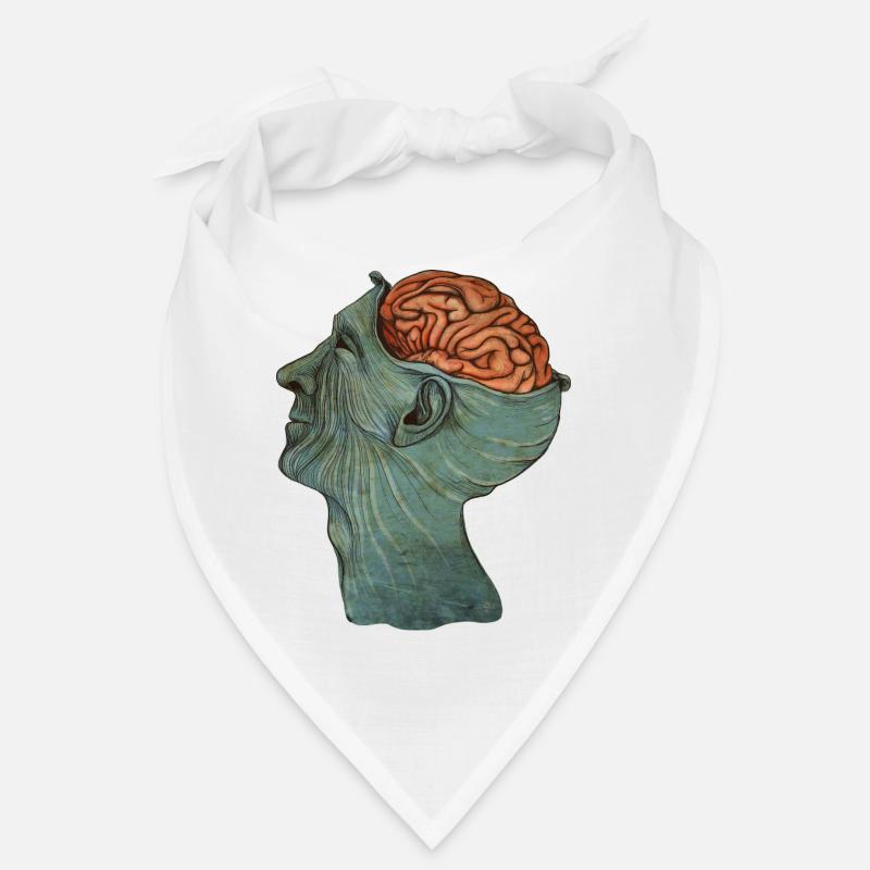 Brain - Bandana - white