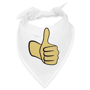 Daumen hoch! - Bandana - Weiß - Vorne