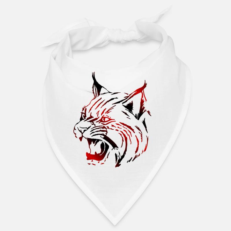 Luchs (03) - Bandana - Weiß