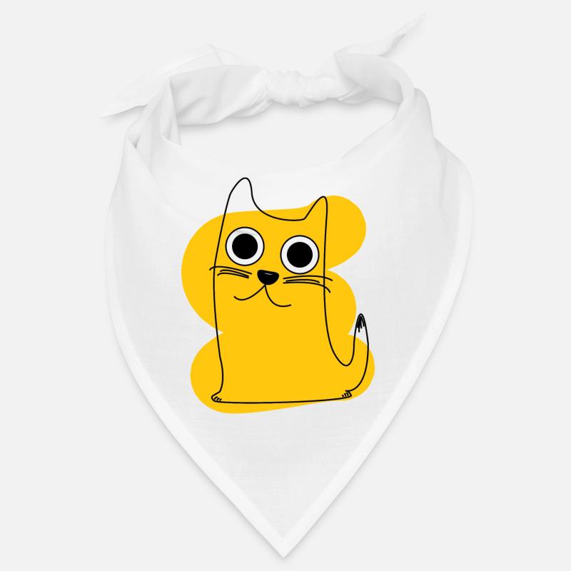 Chat jaune Bandana