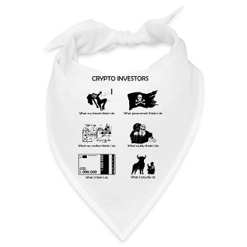 CRYPTO INVESTORS - Bandana - Weiß - Vorne