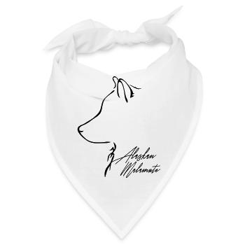 ALASKAN MALAMUTE Profil E WILSIGNS - Bandana - Weiß - Vorne