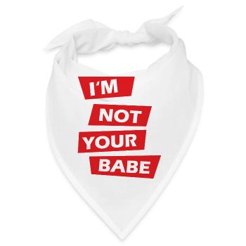 Glaube nicht mich zu besitzen - schwerer Fehler - Bandana - Weiß - Vorne