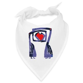 Turteltauben - Bandana - Weiß - Vorne
