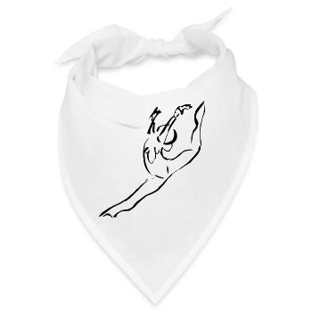 GINNASTA, SPLIT, KÜNSTLERISCHES GYM - Bandana - Weiß - Vorne