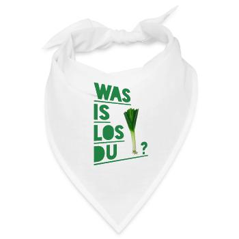 Lauch Gemüse Lustige Sprüche - Bandana - Weiß - Vorne