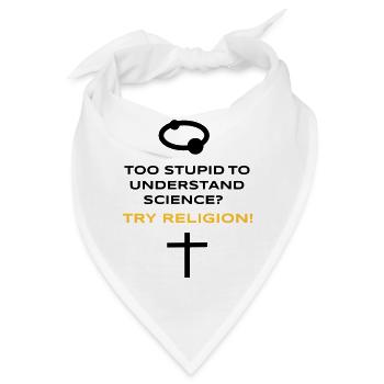 Science vs. Religion - Bandana - Weiß - Vorne