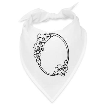 Verzierter Spiegel - Bandana - Weiß - Vorne