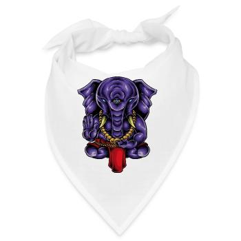 Ganesha - Bandana - Weiß - Vorne