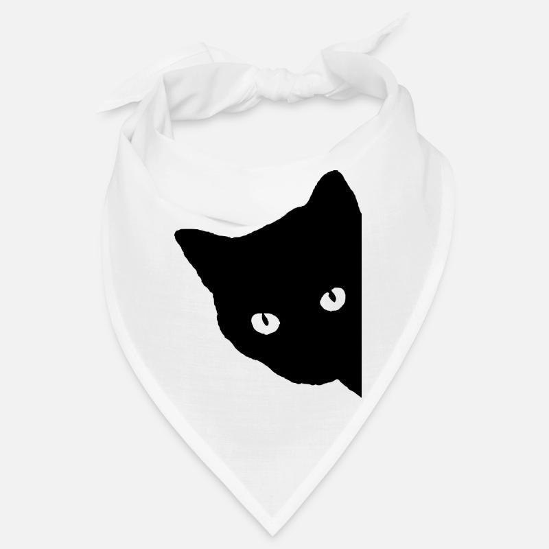 schwarze Katze Geschenk Tierliebe Bandana