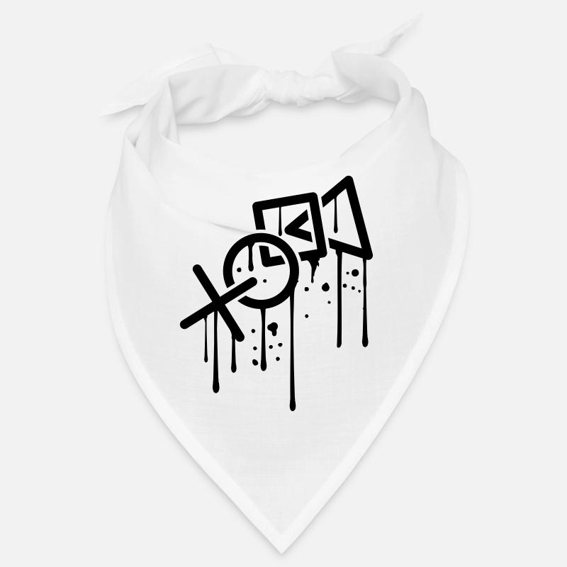 graffiti tropfen controller kontur cool X viereck Bandana