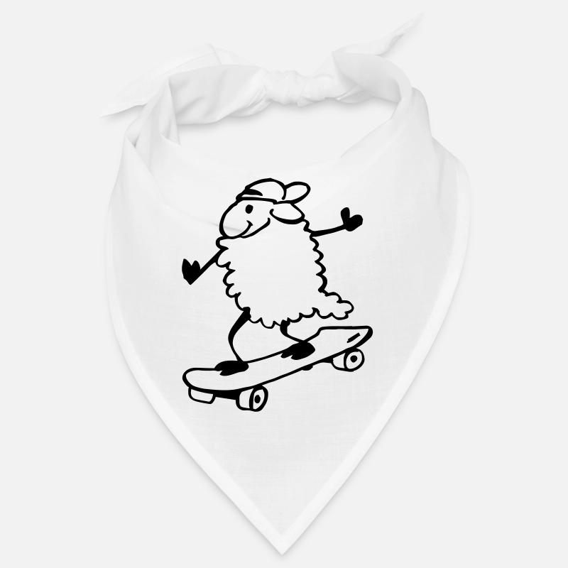Sheep on skateboard Bandana