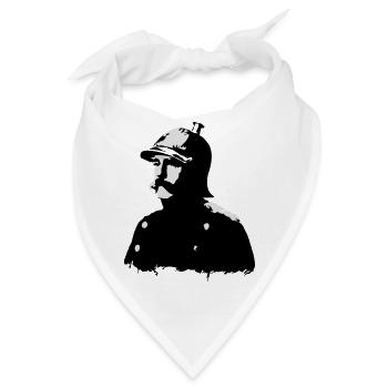 Otto von Bismarck (Zweifarbig) - Bandana - Weiß - Vorne