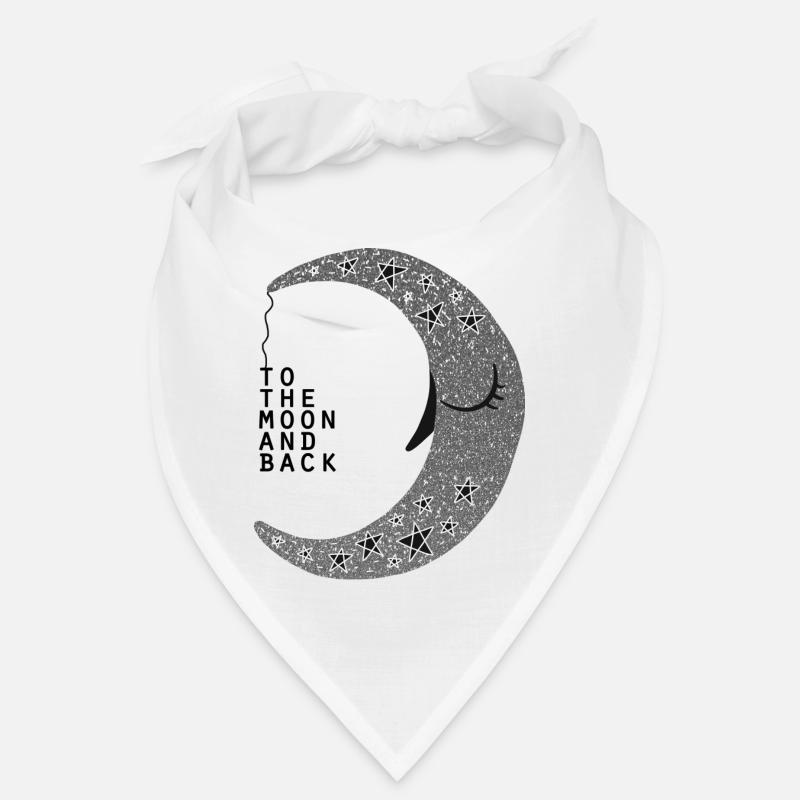 Mond | Mond glitzern Bandana