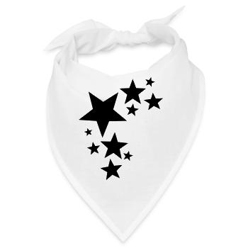 Stars - Bandana - Weiß - Vorne
