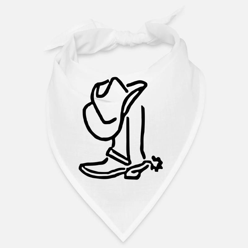 Chapeau de cowboy et bottes de campagne Bandana