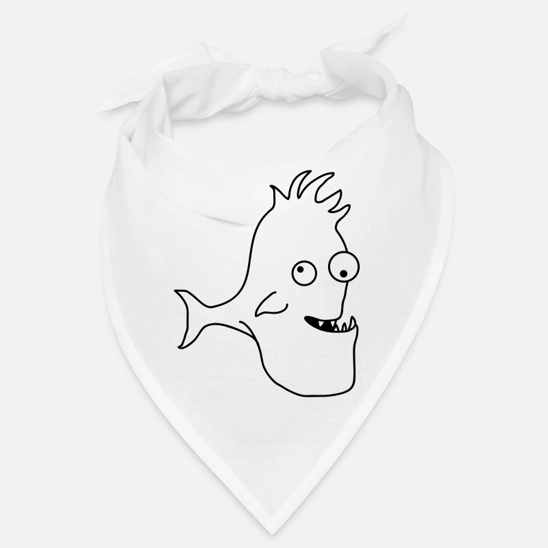 Stupid Crazy Comic Fish Bandana