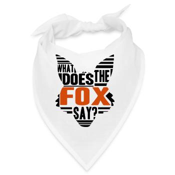 Cool What Does The Fox Say Logo - Bandana - Weiß - Vorne
