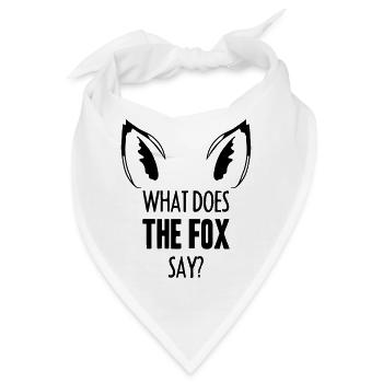 What Does The Fox Say ... - Bandana - Weiß - Vorne
