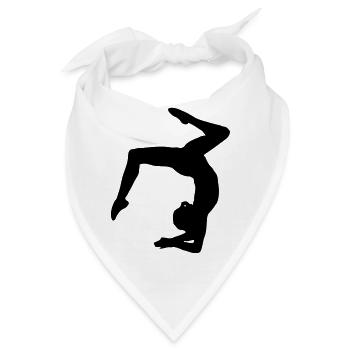 Turnerin Bodenturnen Kunstturnen - Bandana - Weiß - Vorne